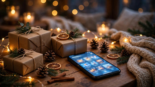 Muse AI agent helping with holiday gift shopping on a laptop
