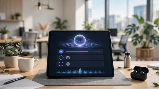 Illustration of the Muse AI assistant app on an iPad