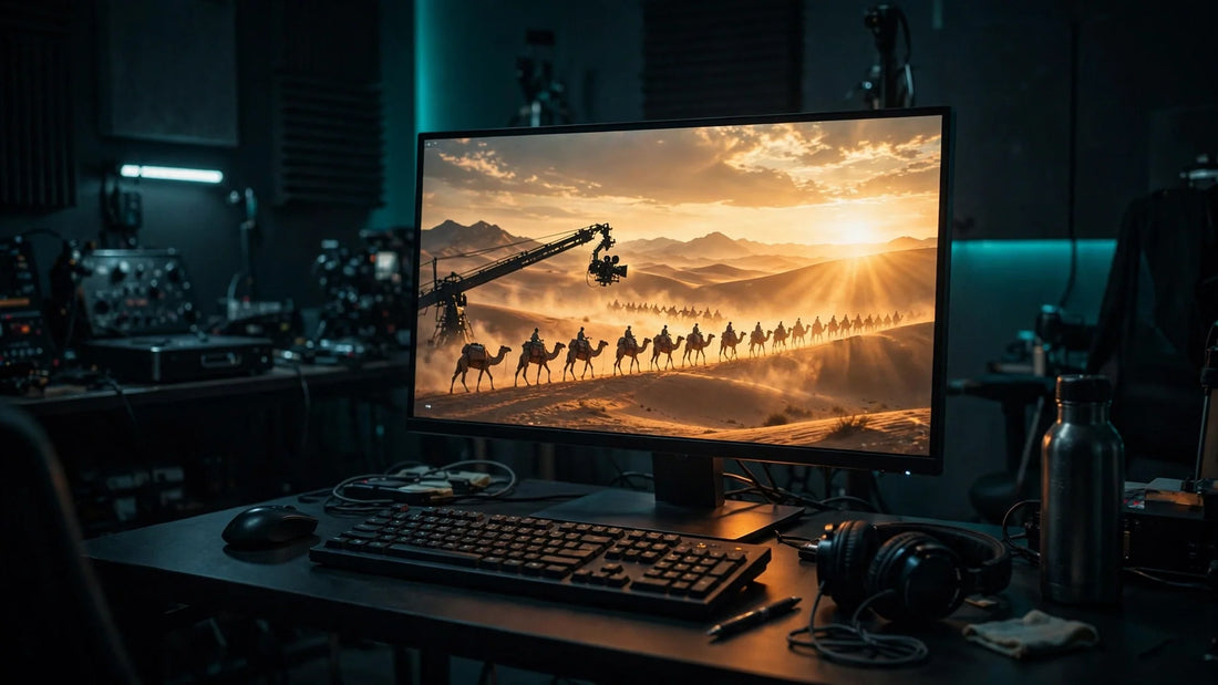 Cinematic AI-generated desert caravan scene created with Seedance 2.5 prompt formulas